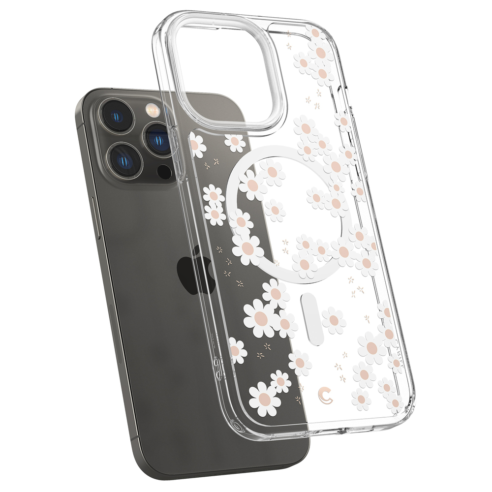 Cyrill by Spigen iPhone 14 Pro Max Case Cecile White Daisy Mag