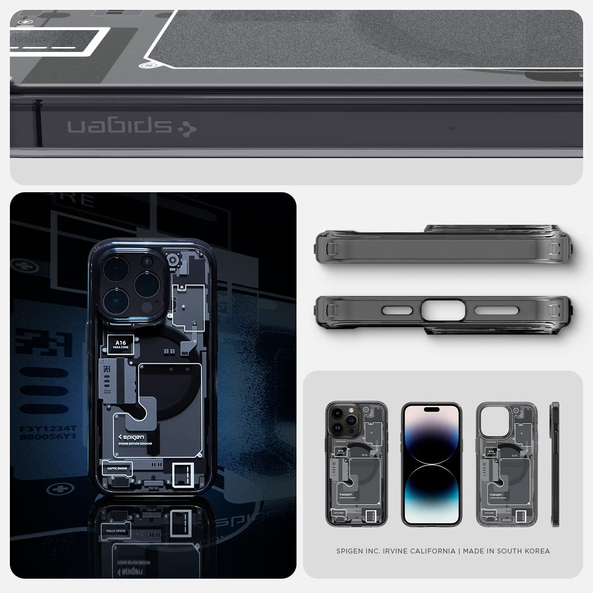 Spigen Ultra Hybrid Zero One iPad Mini 7/6 Hoes Back Cover Wit