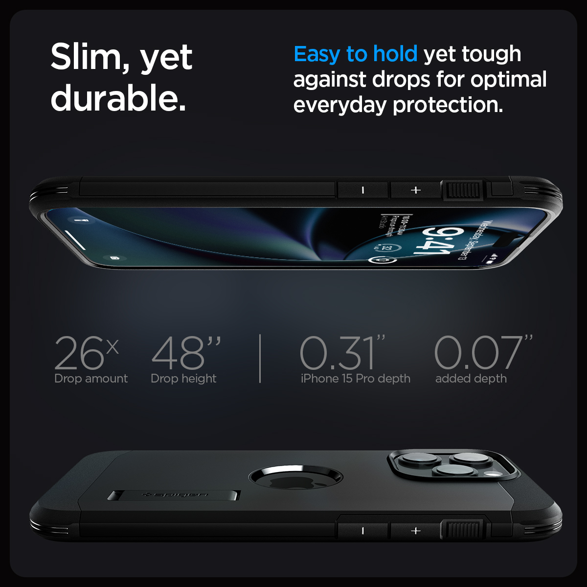 Spigen iPhone 12 Mini Tough Armor Mag (MagFit) Case, Built-In Magnetic