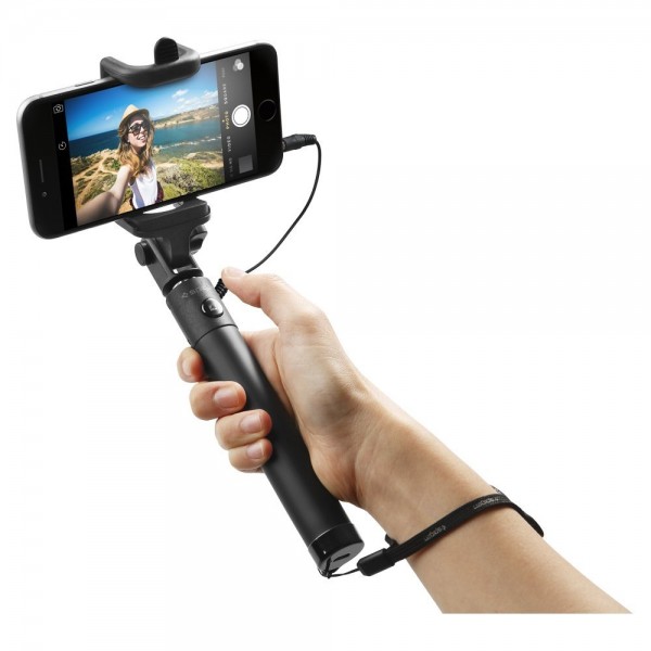 Velo S520W Wired Selfie Stick Monopod with Remote Shutter Button